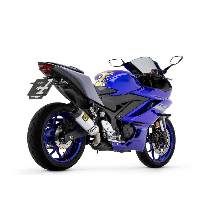 Escape aluminio fondo carbono Arrow Yamaha MT-03, YZF R3 / R25 15-